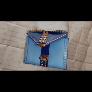 Blue Chain Crossbody